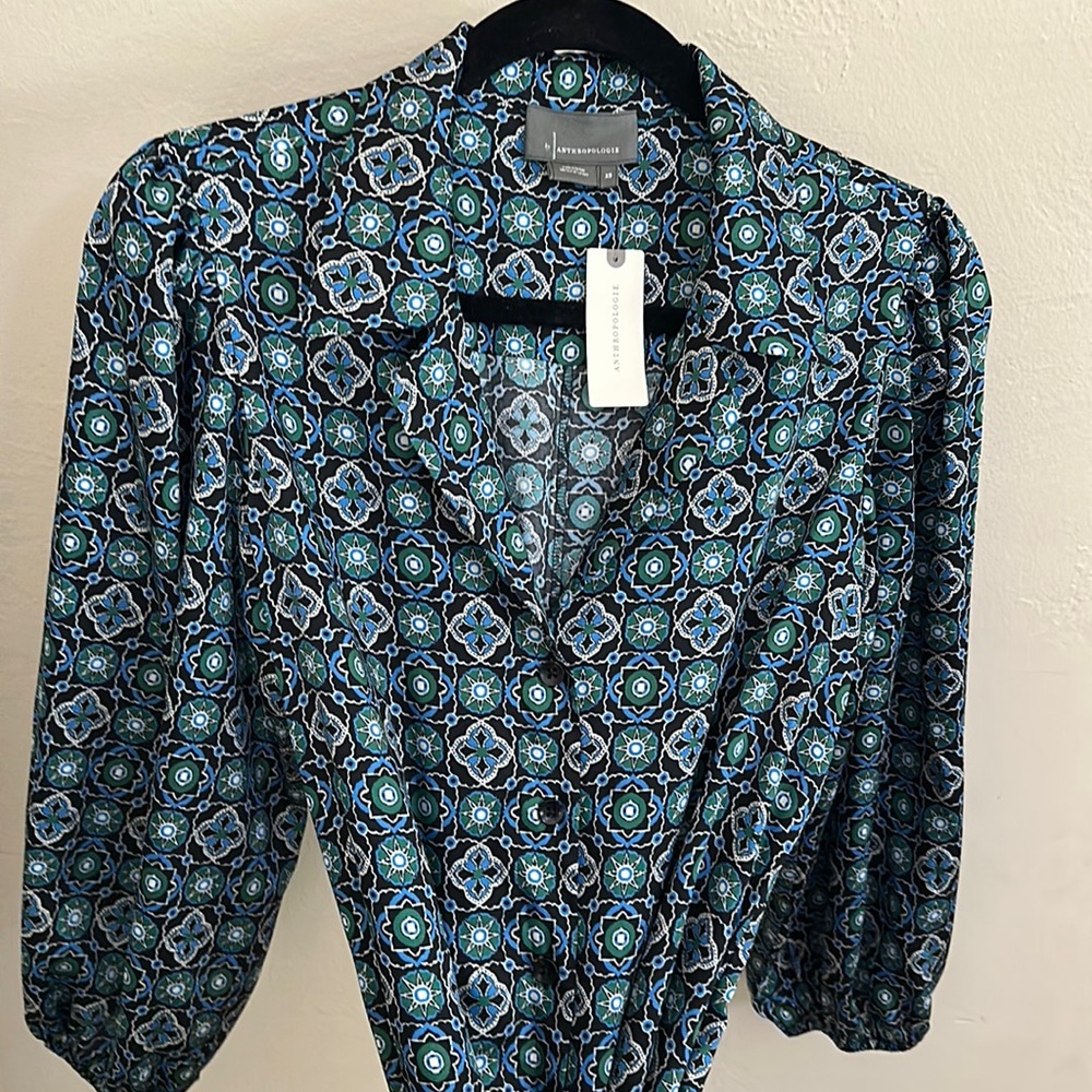 Anthropologie jumpsuit GORGEOUS PATTERN! FLOWY!